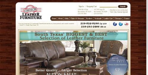 Choice Leather Furniture Home Page