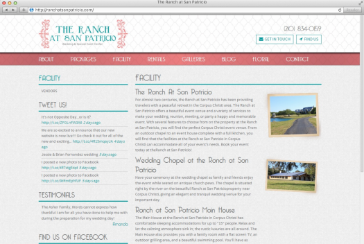 The Ranch at San Patricio Facilites Page