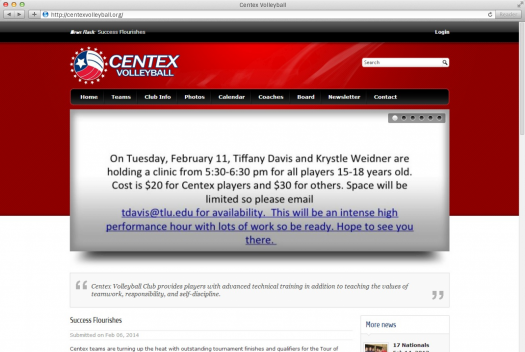 Centex Volleyball Home Page