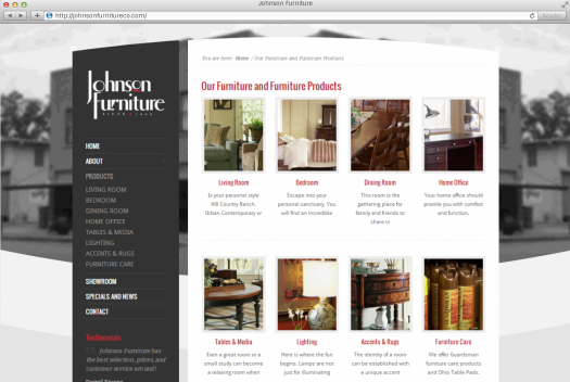 Johnson Furniture Products Page
