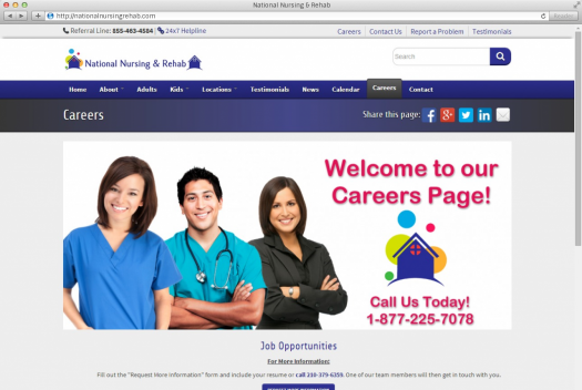 National Nursing & Rehab Careers Page