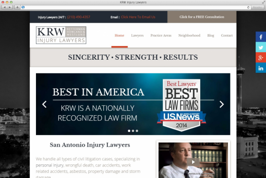 KRW Injury Lawyers Home Page