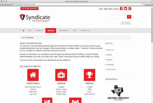 Syndicate Medical Sanitation Services Page