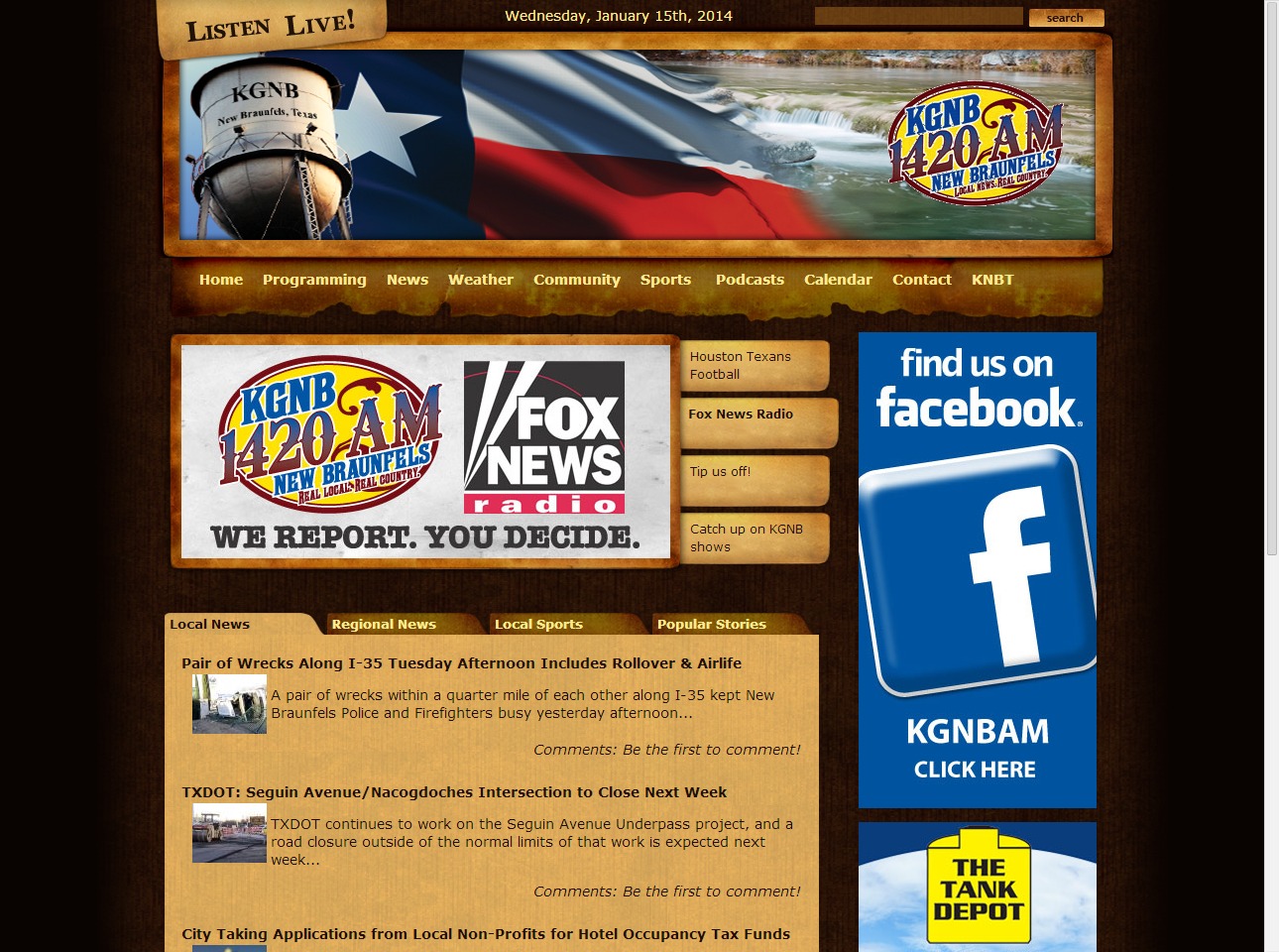 KGNB News Radio website